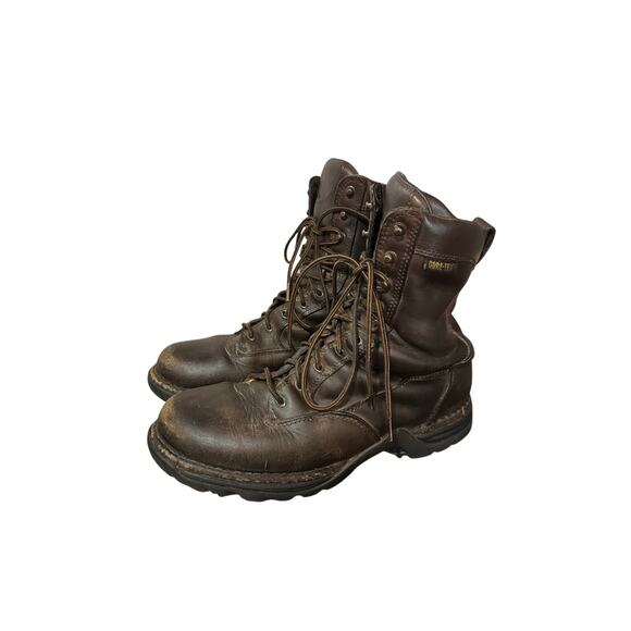 Danner Pronghorn Leather Boots Mens 11 D 8” Brown Waterproof Hunt Outdoor Used - Picture 1 of 8